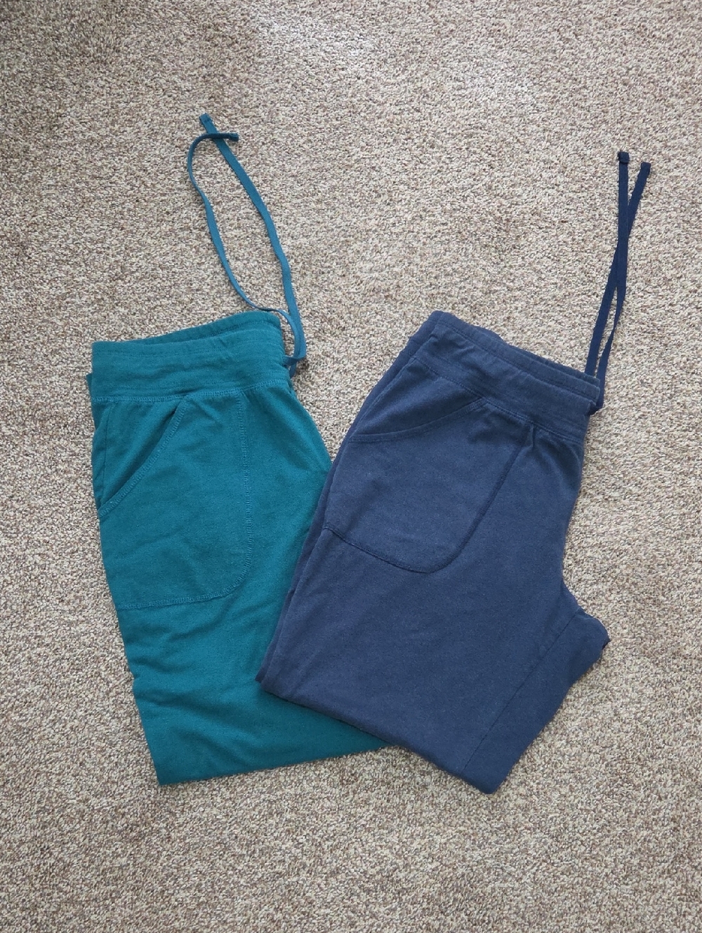 Bundle/2 Athletic Works Teal and Navy Drawstring Pants